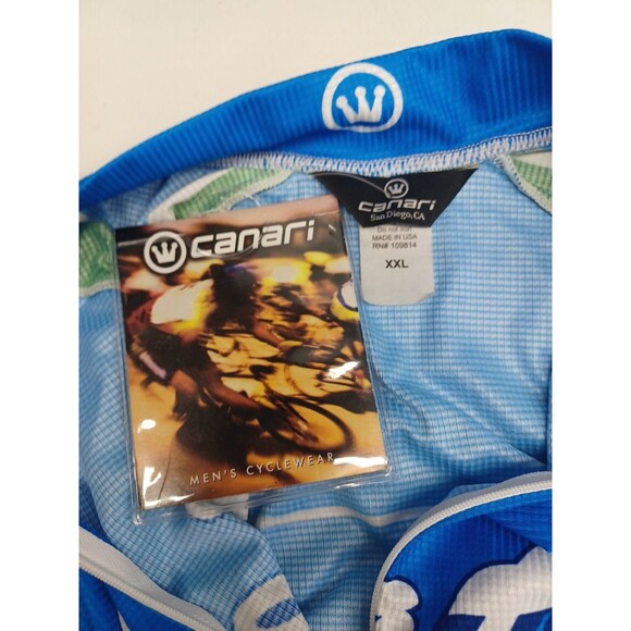 Canari Cycling Jersey Mens XXL Seattle Space Needle Emerald City NWT $70 - Picture 8 of 10